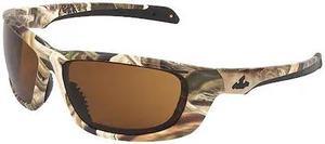 MCR SAFETY MOUD11BPF UD1, Safety Glasses Anti-Fog, Polarized, Brown Lens,