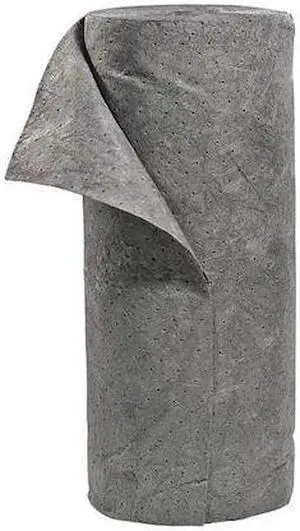 SPILLTECH GRB150H Sorbent Roll, 55 gal, 30 in x 150 ft, Universal, Gray,