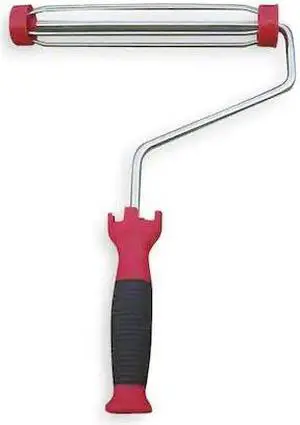 ZORO SELECT 1UFP2 Paint Roller Frame, Cage, Soft Rubber Handle, 9" Rollers