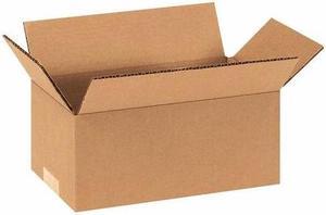 PARTNERS BRAND 944 Long Corrugated Boxes, 9" x 4" x 4", Kraft, 25/Bundle
