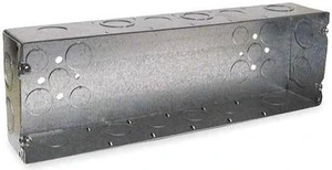RACO 945 Electrical Box, 150 cu in, Gang Box Type, 6 Gangs, Galvanized Steel, RACO 945 Electrical Box, 150 cu in, Gang Box Type, 6 Gangs, Galvanized Steel,