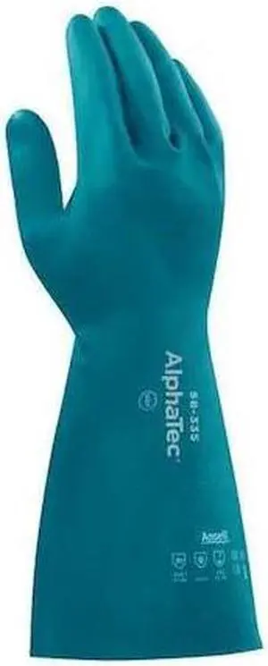 ANSELL 58-335 15" Chemical Resistant Gloves, Nitrile, 10, 1 PR