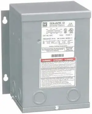 SQUARE D 1S1F General Purpose Transformer, 1 kVA, NEMA 3R, 120/240V AC,