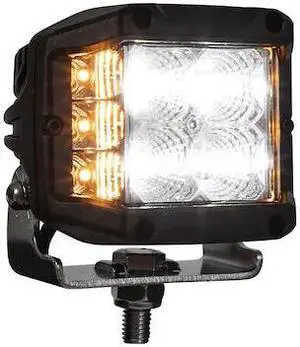 BUYERS PRODUCTS 1492232 4 Inch Wide LED Flood Light with Strobe - Square Lens