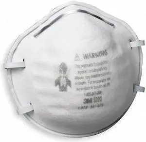 3M 8200 N95 Disposable Respirator, 8200, Dual Headstrap, Polyisoprene Strap,