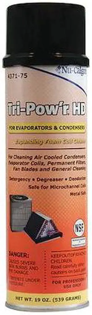 NU-CALGON 4371-75 Coil Cleaner, 19 oz, Aerosol Can, Orange