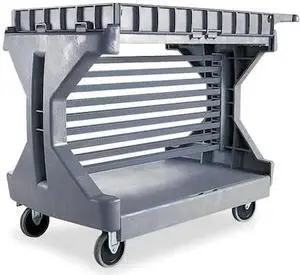 ZORO SELECT 30906 Bin Rail Accessory Kit,Gray,Steel