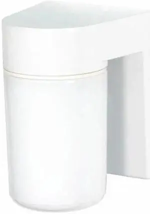 NUVO SF77-530 1-Light - 8in. - Utility Wall Mount - With White Glass Cylinder -