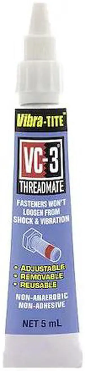 VIBRA-TITE 21305 Reusable Threadlocker, VIBRA-TITE VC-3, Red Liquid, 0.16 fl