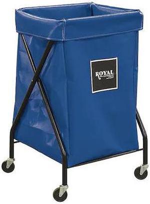 ROYAL BASKET TRUCK G06-BBX-XFA-3ONN X-Frame Cart,6 Bu,Blue Vinyl