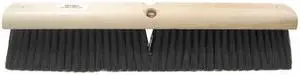 WEILER 42037 24" Medium Sweep Floor Brush Black Polypropylene Fill