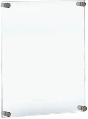 AZAR DISPLAYS 105530 Floating Acrylic Wall Frame, Silver, Holds 22" x 28", AZAR DISPLAYS 105530 Floating Acrylic Wall Frame, Silver, Holds 22" x 28",