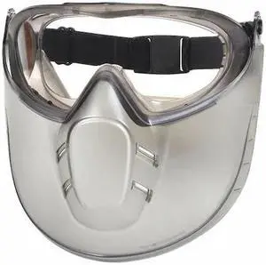 CONDOR 29XT52 Goggles and Faceshield, Anti-Fog/ Anti-Static/ Anti-Scratch, ANSI