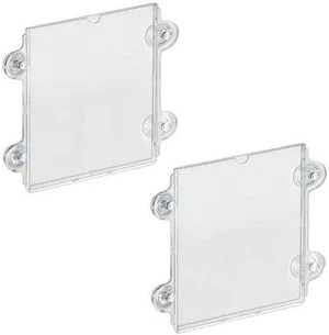 AZAR DISPLAYS 106614-2PK Clear Acrylic Window/Door Sign Holder Frame with AZAR DISPLAYS 106614-2PK Clear Acrylic Window/Door Sign Holder Frame with