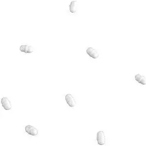 HEATHROW SCIENTIFIC 120547 Magnetic Stir Bar, PTFE, 10x5mm, White, PK10