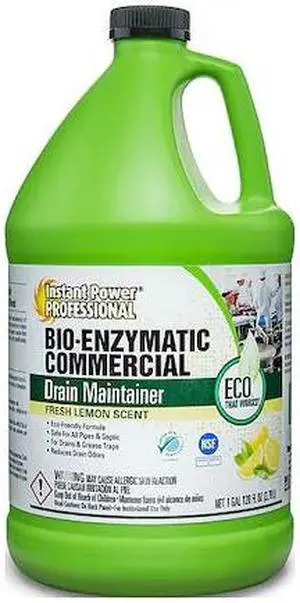 INSTANT POWER PROFESSIONAL 8881 Drain Cleaner, Jug, 1 gal, Liquid, Lemon