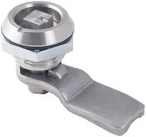 ZORO SELECT 4RRF4 Cam Latch,Keyed,Polished Chrome