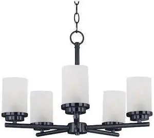 MAXIM 10205FTBK Corona 5-Light Chandelier