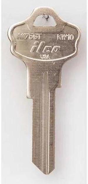 KABA ILCO A1176ST-KW10 Key Blank,Brass,Type KW10,6 Pin,PK10
