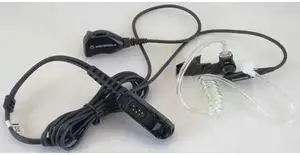 MOTOROLA PMLN7269A Earpiece, Polycarbonate/Metal, 6-51/64 inL