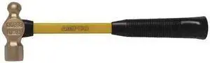 AMPCO SAFETY TOOLS H-1FG 12 oz. Nonmagnetic Ball Peen Hammer, 14" Fiberglass