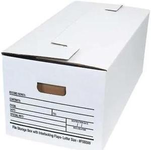 PARTNERS BRAND FSB500 File Box,Interlocking Flap,24x12x10,PK12, 200#/ECT-32