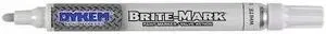 DYKEM 84003 Paint Marker, Medium Tip, White Color Family, Paint
