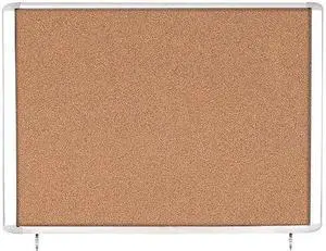 MASTERVISION VT380601760 Enclosed Cork Bulletin Board 38-5/16"W x 47"H