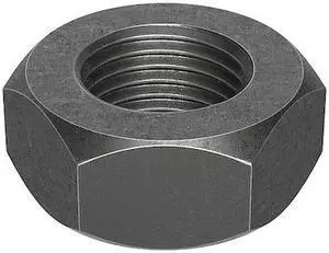 ZORO SELECT M04190.060.0001 Hex Nut, M6-1.00, Steel, Class 12, Black Oxide, 5