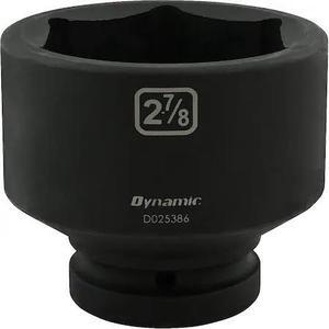 DYNAMIC D025386 1" Drive Standard Socket, Black Phosphate, Tools 2-7/8" X 1"