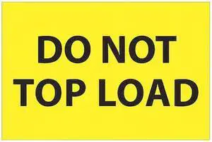TAPE LOGIC DL1620 Tape Logic® Labels, "Do Not Top Load", 2 x 3", Fluorescent