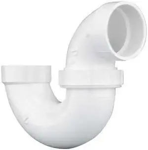 ZORO SELECT 05216 P-Trap With Union,2 In,Hub,PVC