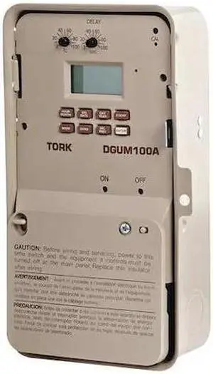 TORK DGUM100A Electronic Timer,7/365 Days,SPDT Momen