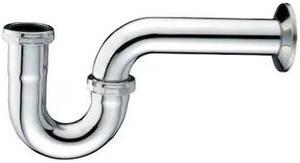 EVERFLOW 12714 P-Trap for Tubular Drain Applications, 17GA Chrome Plated Brass