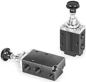 PARKER 524411000 Manual Air Control Valve,3-Way,1/4In NPT