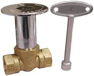 JONES STEPHENS L75042 Turn Log Lighter Valve,CP Straight,1/4"
