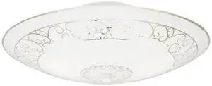 WESTINGHOUSE 6620600 Two-Light Indoor Semi-Flush-Mount Ceiling Fixture White