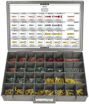 DISCO 8674 Crimp/Seal Wire Terminal Assort, 270 pcs.