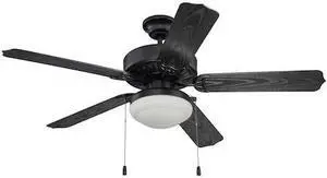 CRAFTMADE END52MBK5PC1 5 Blades, 3 Speeds, 120V/60 Hz, 52 in W