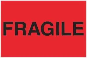 TAPE LOGIC DL1055 Tape Logic® Labels, "Fragile", 2" x 3", Fluorescent Red,