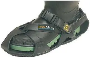 ERGOMATES H20103B Overshoes, PVC, EVA Foam, 4 in Height, Black, XS