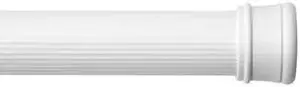 KENNEY MFG KNUTLYL/1 No Tools Spring Tension Utility Rod, 42-72", White