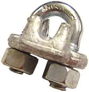 US CARGO CONTROL GDFWRC1-14 1-1/4" Galvanized Drop Forged Wire Rope Clips