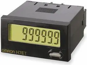 OMRON H7ET-N-B Hour Meter,Shock Resistant,Indoor Use