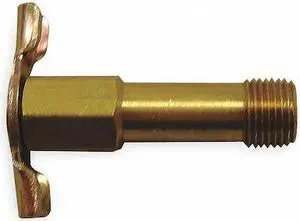 EATON AEROQUIP 185 Drain Cock,Brass,MNPT,1/8 In