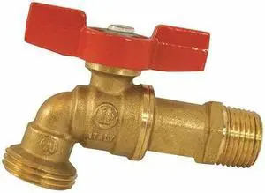JONES STEPHENS B60975 Forged Brass Hose Bibb,3/4"