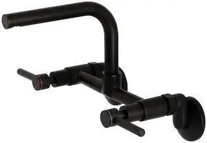 CONCORD KS812MB KS812MB 8-Inch Adjustable Center Wall Mount Kitchen Faucet