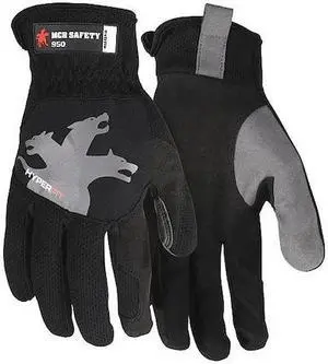 MCR SAFETY 950L Mechanics Glove,L,Full Finger,PR