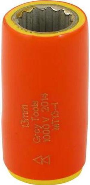 GRAY TOOLS MT13-I 13mm X 3/8" Drive, 12 Point Standard Length, 1000V Insulated