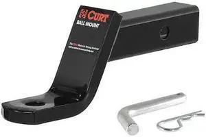 CURT 45052 Ball Mount,Class 3, w/Pin,2" Shank,45052